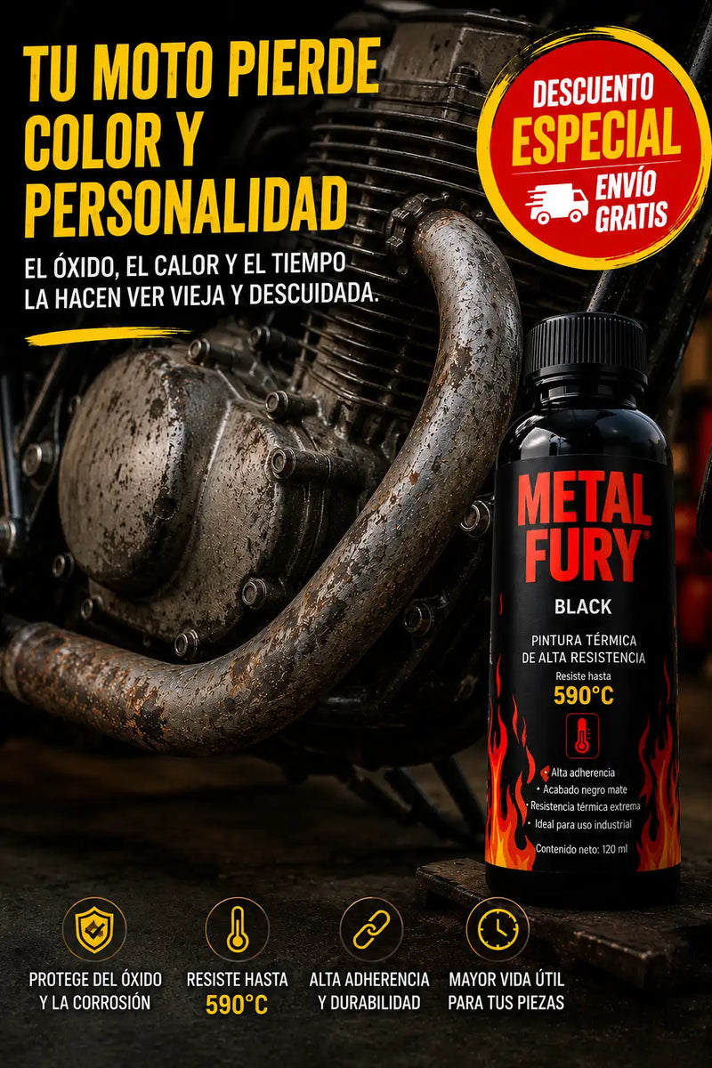 METAL FURY – Protección extrema para superficies metálicas de tu MOTO